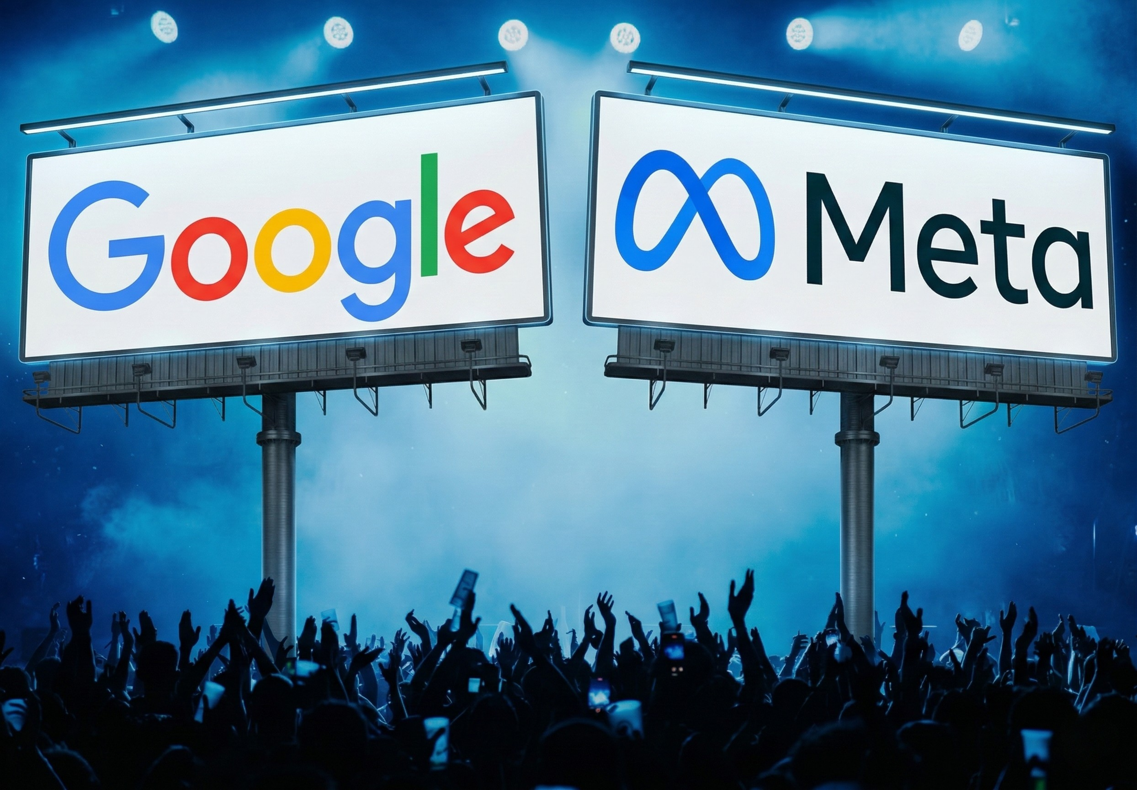 Large billboard on highway